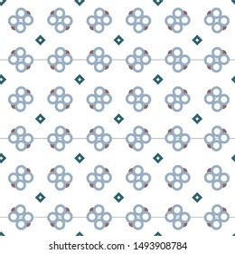 Seamless vector pattern. Background texture in geometric ornamental style.