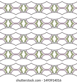 Seamless vector pattern. Background texture in geometric ornamental style.