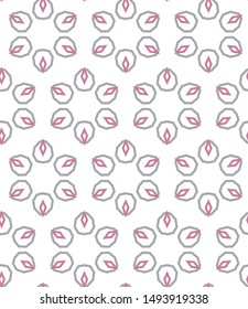 Seamless vector pattern. Background texture in geometric ornamental style.