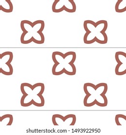 Seamless vector pattern. Background texture in geometric ornamental style.