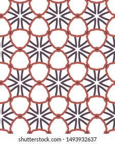 Seamless vector pattern. Background texture in geometric ornamental style.
