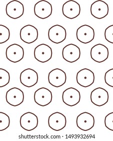 Seamless vector pattern. Background texture in geometric ornamental style.
