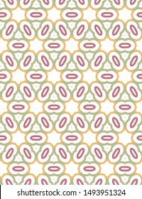 Seamless vector pattern. Background texture in geometric ornamental style.