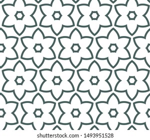 Seamless vector pattern. Background texture in geometric ornamental style.