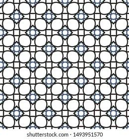 Seamless vector pattern. Background texture in geometric ornamental style.