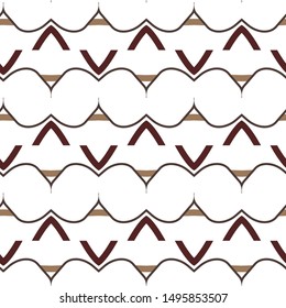 Seamless vector pattern. Background texture in geometric ornamental style.