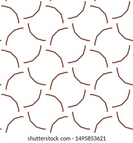 Seamless vector pattern. Background texture in geometric ornamental style.