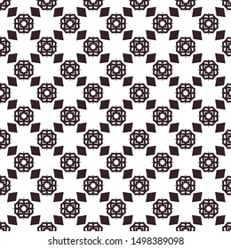 Seamless vector pattern. Background texture in geometric ornamental style.