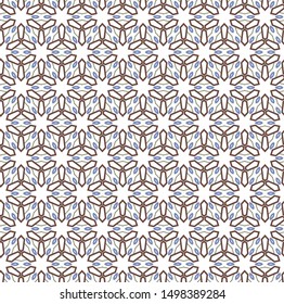 Seamless vector pattern. Background texture in geometric ornamental style.