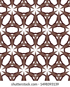 Seamless vector pattern. Background texture in geometric ornamental style.