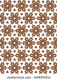 Seamless vector pattern. Background texture in geometric ornamental style.