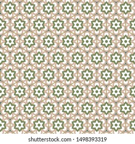 Seamless vector pattern. Background texture in geometric ornamental style.