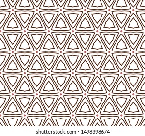 Seamless vector pattern. Background texture in geometric ornamental style.