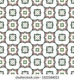 Seamless vector pattern. Background texture in geometric ornamental style.