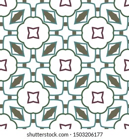 Seamless vector pattern. Background texture in geometric ornamental style.