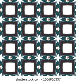 Seamless vector pattern. Background texture in geometric ornamental style.