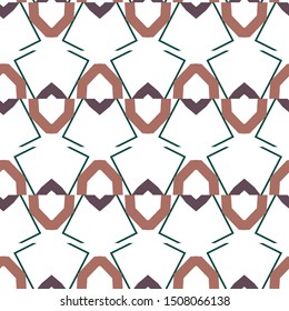 Seamless vector pattern. Background texture in geometric ornamental style.