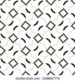 Seamless vector pattern. Background texture in geometric ornamental style.