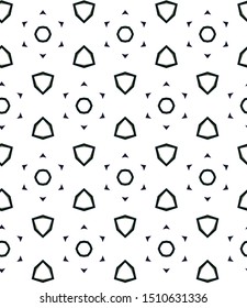 Seamless vector pattern. Background texture in geometric ornamental style.