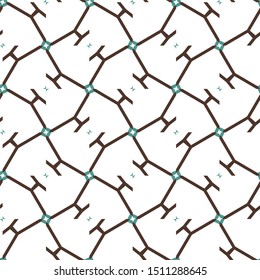 Seamless vector pattern. Background texture in geometric ornamental style.