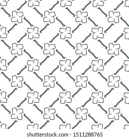 Seamless vector pattern. Background texture in geometric ornamental style.