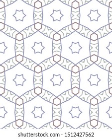 Seamless vector pattern. Background texture in geometric ornamental style.