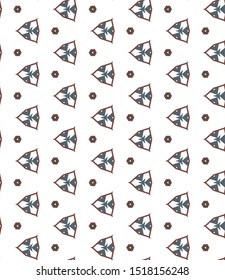 Seamless vector pattern. Background texture in geometric ornamental style.