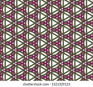 Seamless vector pattern. Background texture in geometric ornamental style.