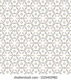 Seamless vector pattern. Background texture in geometric ornamental style.