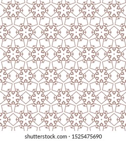 Seamless vector pattern. Background texture in geometric ornamental style.