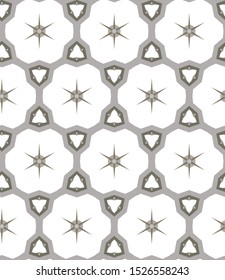 Seamless vector pattern. Background texture in geometric ornamental style.