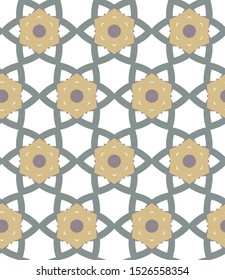 Seamless vector pattern. Background texture in geometric ornamental style.