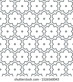Seamless vector pattern. Background texture in geometric ornamental style.
