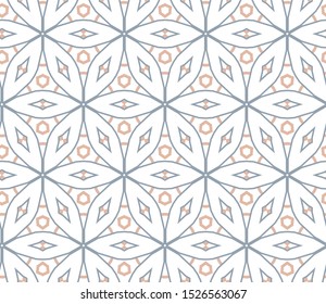 Seamless vector pattern. Background texture in geometric ornamental style.
