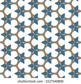 Seamless vector pattern. Background texture in geometric ornamental style.