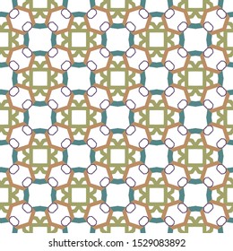 Seamless vector pattern. Background texture in geometric ornamental style.