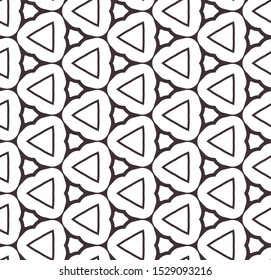 Seamless vector pattern. Background texture in geometric ornamental style.