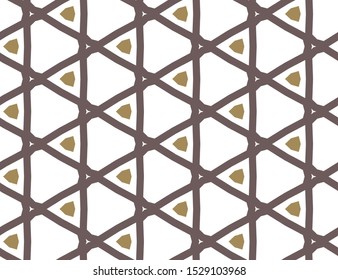 Seamless vector pattern. Background texture in geometric ornamental style.
