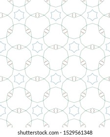 Seamless vector pattern. Background texture in geometric ornamental style.
