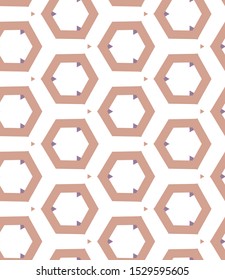 Seamless vector pattern. Background texture in geometric ornamental style.