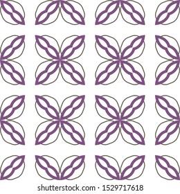 Seamless vector pattern. Background texture in geometric ornamental style.