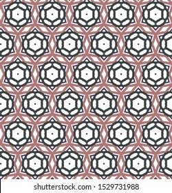 Seamless vector pattern. Background texture in geometric ornamental style.