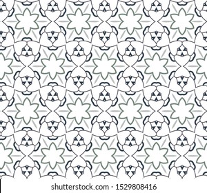 Seamless vector pattern. Background texture in geometric ornamental style.