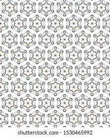 Seamless vector pattern. Background texture in geometric ornamental style.