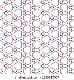 Seamless vector pattern. Background texture in geometric ornamental style.