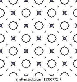 Seamless vector pattern. Background texture in geometric ornamental style.