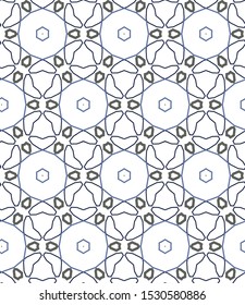 Seamless vector pattern. Background texture in geometric ornamental style.