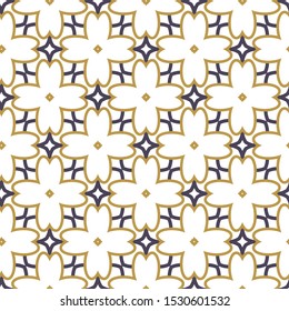 Seamless vector pattern. Background texture in geometric ornamental style.