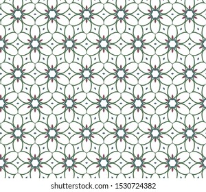 Seamless vector pattern. Background texture in geometric ornamental style.