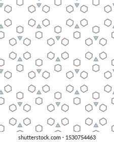 Seamless vector pattern. Background texture in geometric ornamental style.